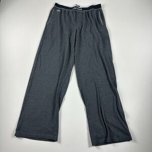 LACOSTE Pajama Pants Sleepwear Gray Mens‎ Large Lounge